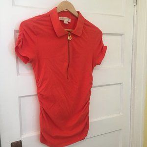 Michael kors polo womens orange discount